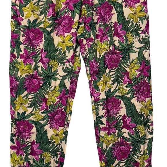 NWOT H&M Tropical Floral lounge work Pants sz 8 - Picture 14 of 14